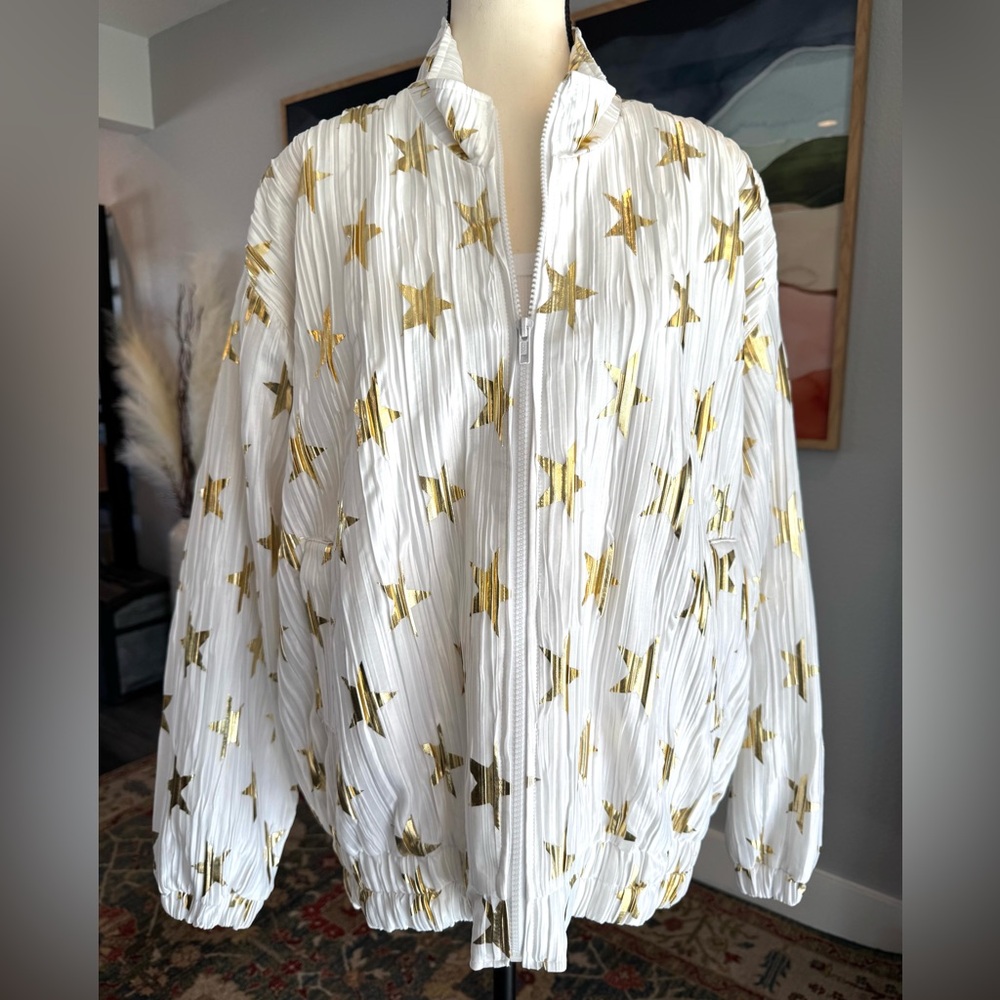 Vintage ADS Gold Star Patterned Jacket - Picture 6 of 8